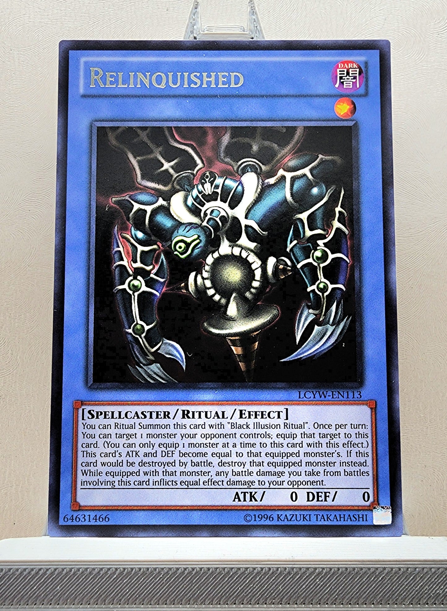 Yugioh! 1x Relinquished (LCYW - Rare) 1st/Unli Edition