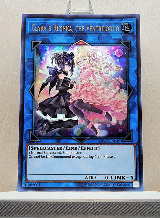 Yugioh! 1x Clara & Rushka, the Ventriloduo (EXFO - Ultra Rare) Unli Edition