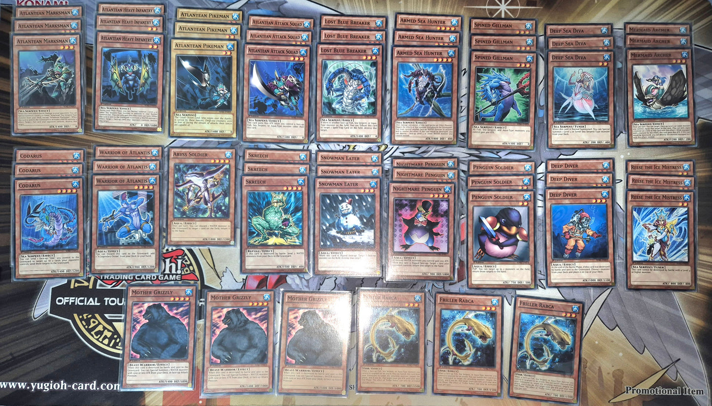 Yugioh! 1x Realm of the Sea Emperor Deck NOT COMPLETE (SDRE - Common) 1st Edition