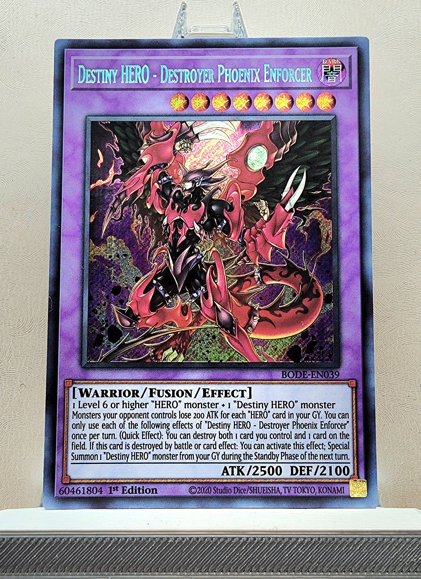 Yugioh! 1x Destiny HERO - Destroyer Phoenix Enforcer (BODE - Secret Rare) 1st Edition