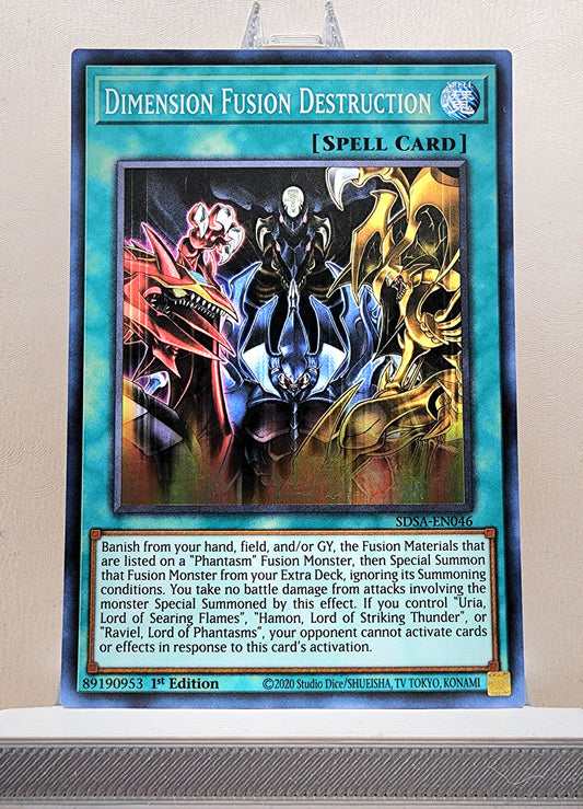 Yugioh! 1x Dimension Fusion Destruction (SDSA - Super Rare) 1st Edition