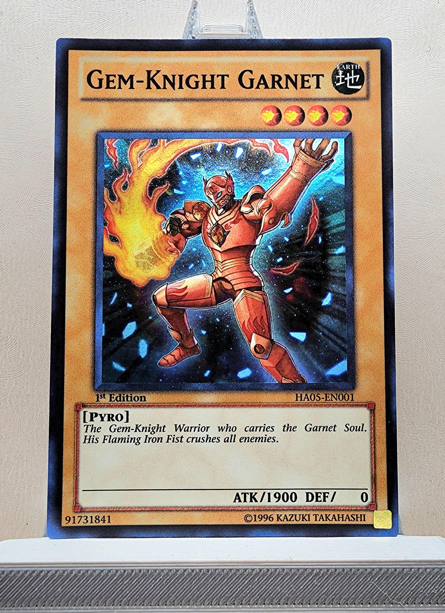 Yugioh! 1x Gem-Knight Garnet (HA05 - Super Rare) 1st Edition