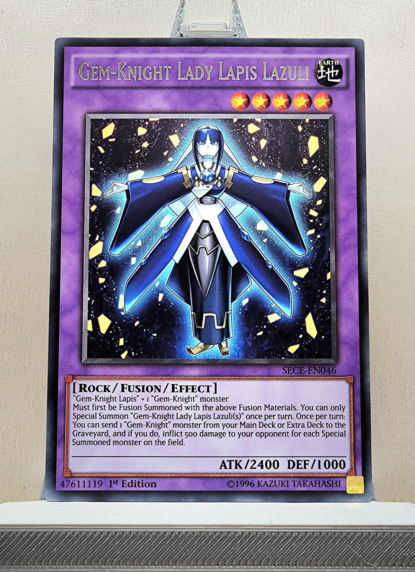 Yugioh! 1x Gem-Knight Lady Lapiz Lazuli (SECE - Rare) 1st Edition