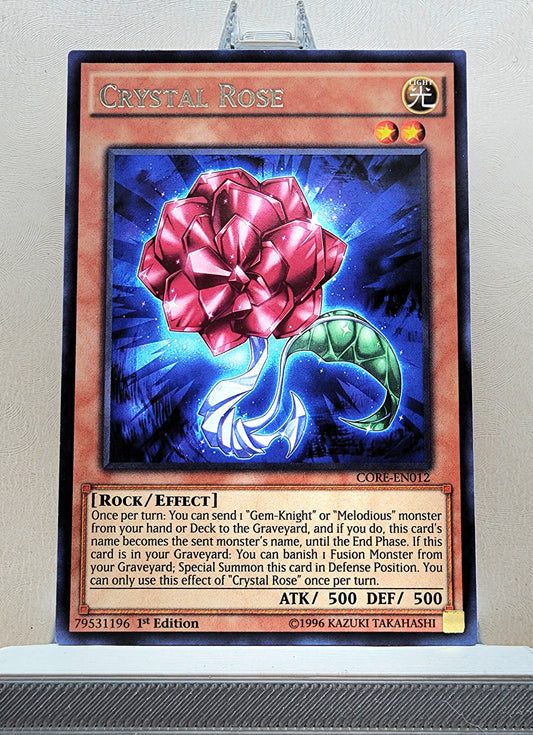 Yugioh! 1x Crystal Rose (CORE - Rare) 1st/Unli Edition