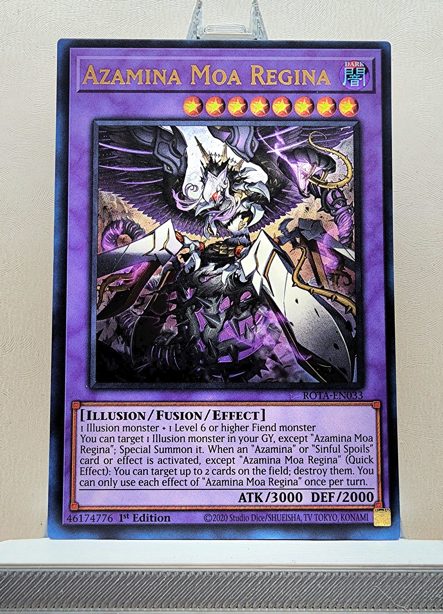 Yugioh! 1x Azamina Moa Regina (ROTA - Ultra Rare) 1st Edition