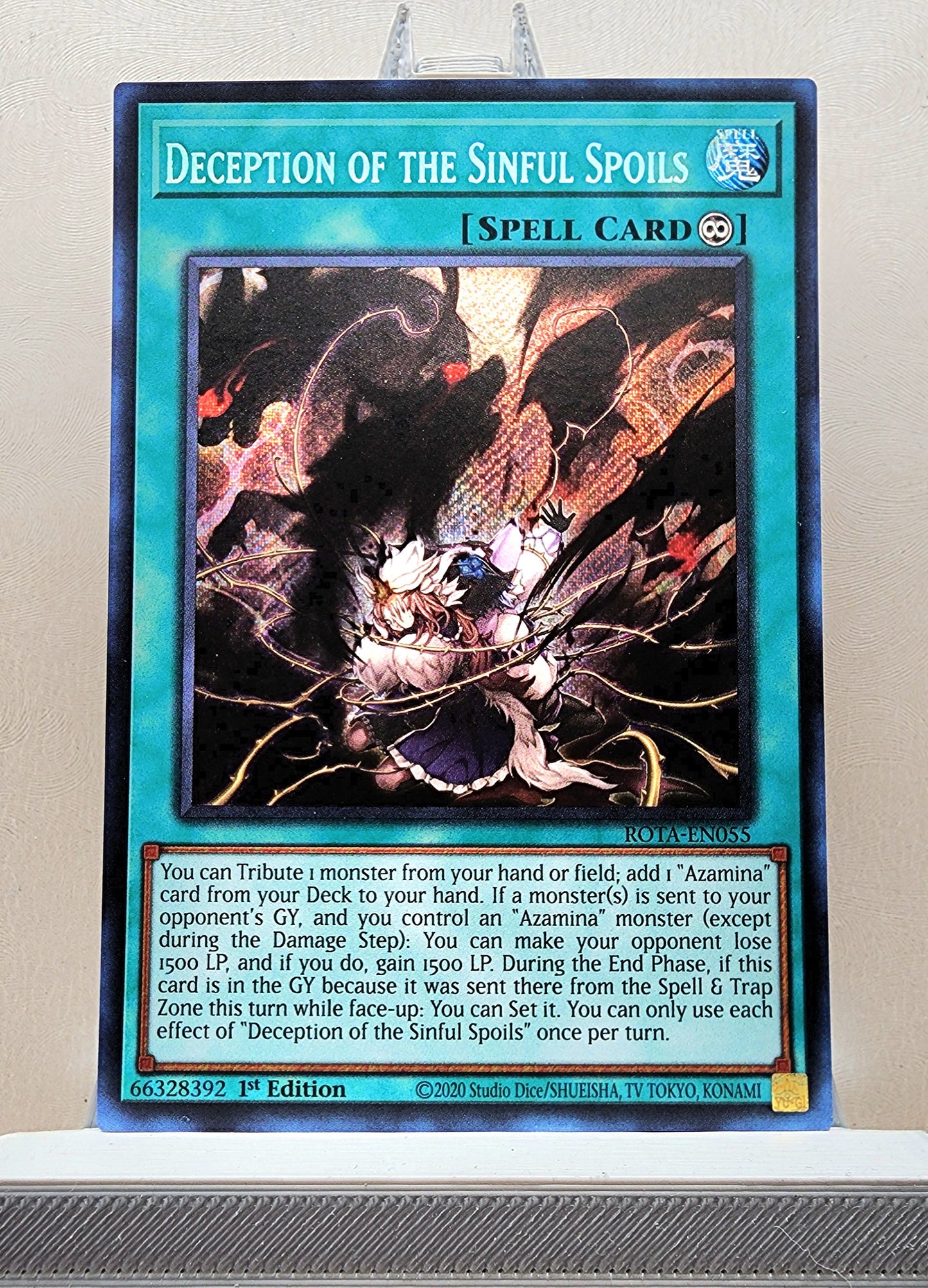 Yugioh! 1x Deception of the Sinful Spoils (ROTA - Secret Rare) 1st Edition