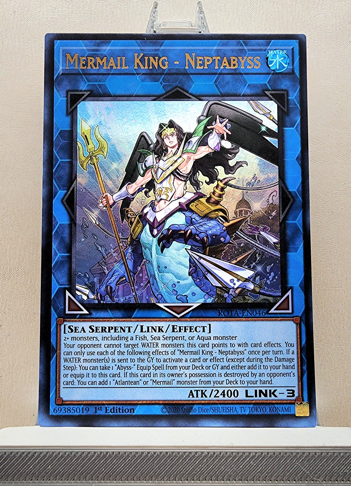 Yugioh! 1x Mermail King - Neptabyss (ROTA - Ultra Rare) 1st Edition