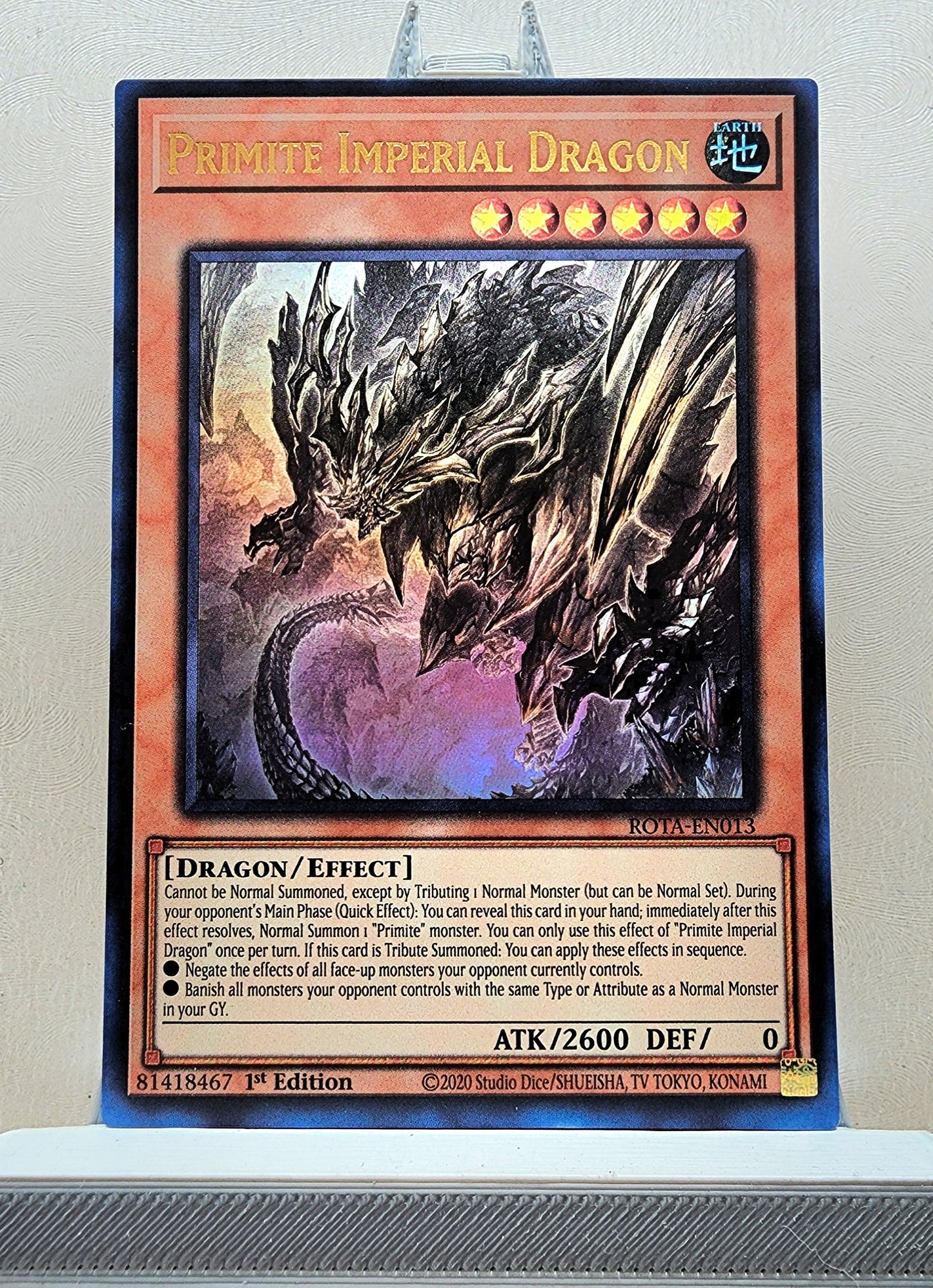 Yugioh! 1x Primite Imperial Dragon (ROTA - Ultra Rare) 1st Edition