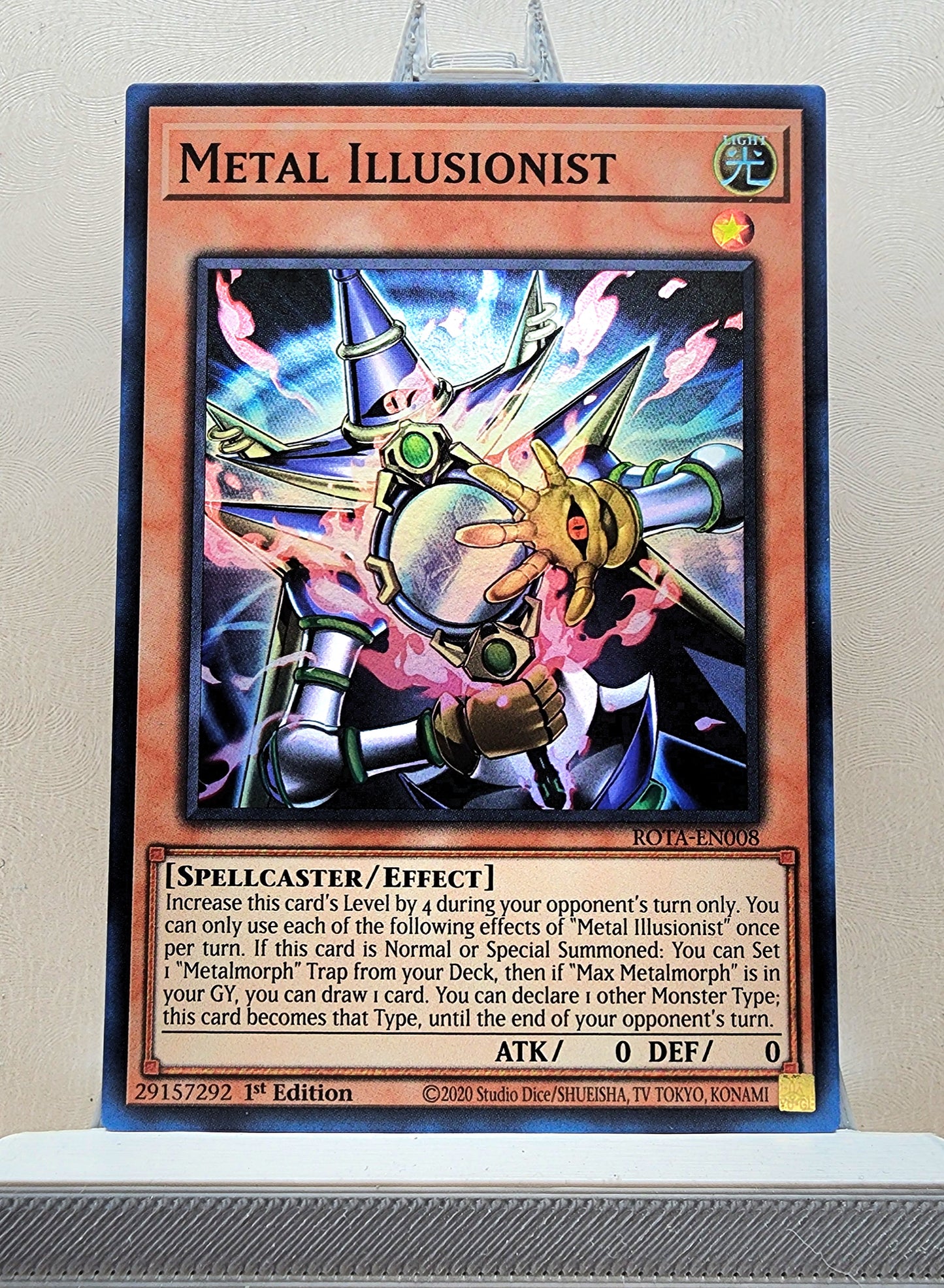 Yugioh! 1x Metal Illusionist (ROTA - Super Rare) 1st Edition