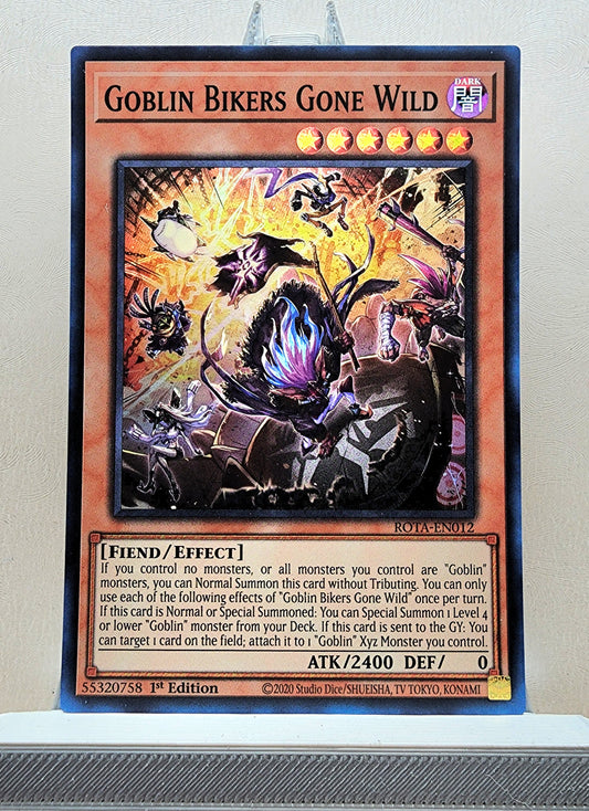 Yugioh! 1x Goblin Bikers Gone Wild (ROTA - Super Rare) 1st Edition