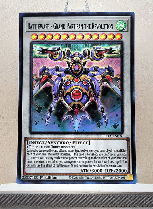 Yugioh! 1x Battlewasp - Grand Partisan the Revolution (ROTA - Super Rare) 1st Edition