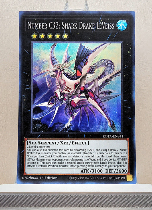 Yugioh! 1x Number C32: Shark Drake LeVeiss (ROTA - Super Rare) 1st Edition