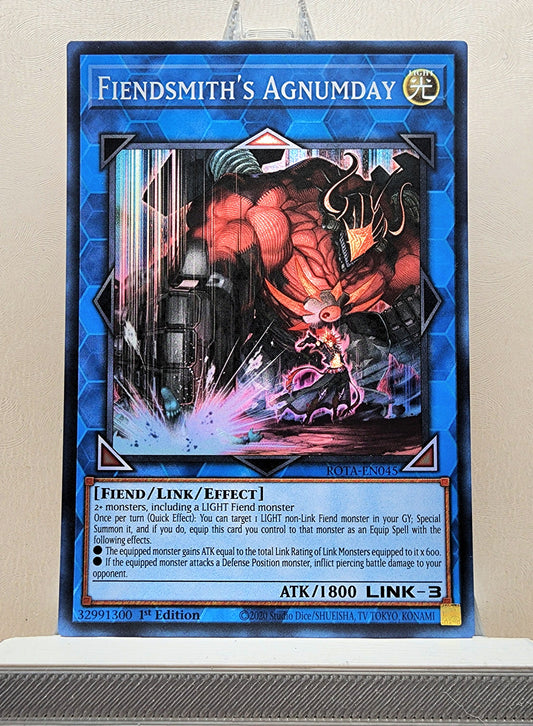 Yugioh! 1x Fiendsmith's Agnumday (ROTA - Super Rare) 1st Edition