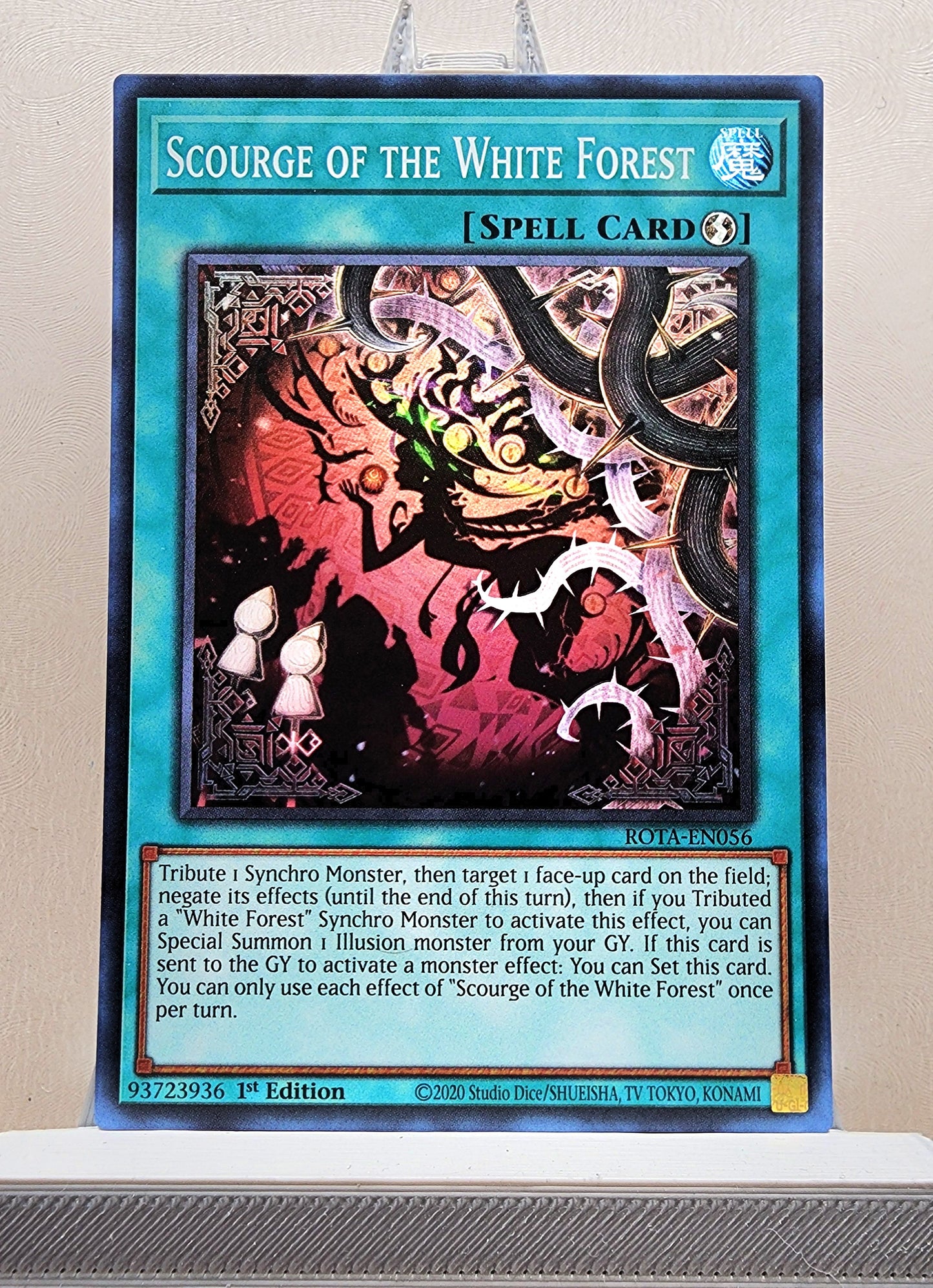 Yugioh! 1x Scourge of the White Forest (ROTA - Super Rare) 1st Edition