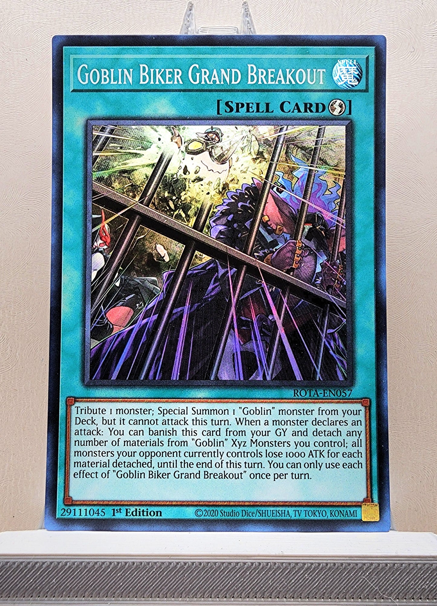 Yugioh! 1x Goblin Biker Grand Breakout (ROTA - Super Rare) 1st Edition