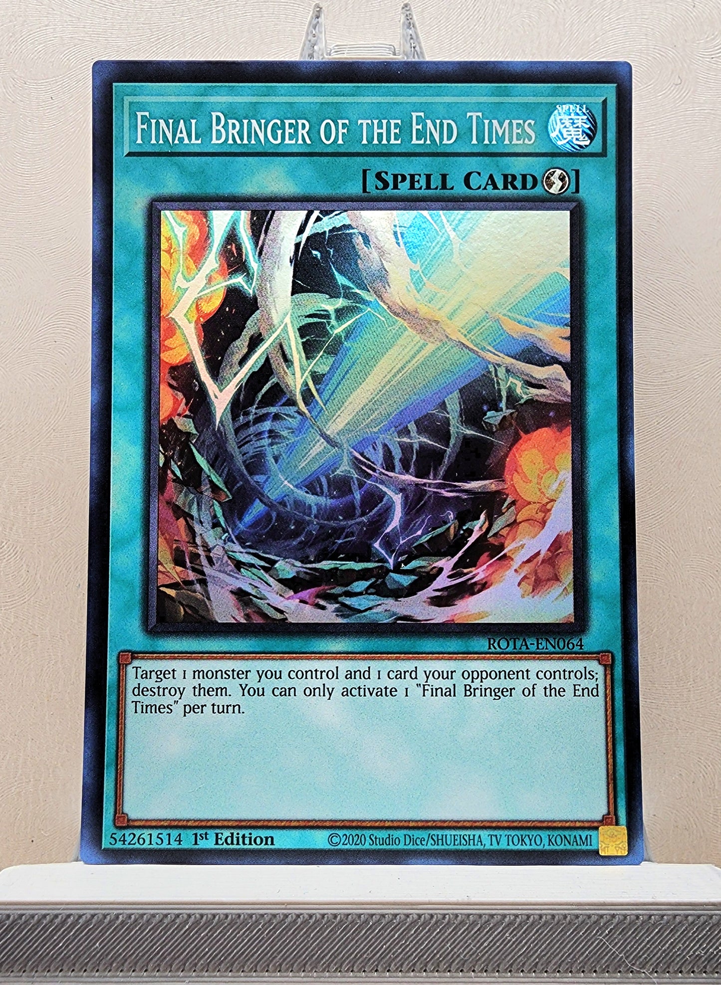 Yugioh! 1x Final Bringer of the End Times (ROTA - Super Rare) 1st Edition