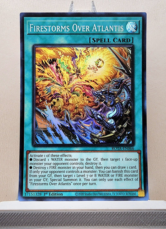 Yugioh! 1x Firestorms Over Atlantis (ROTA - Super Rare) 1st Edition