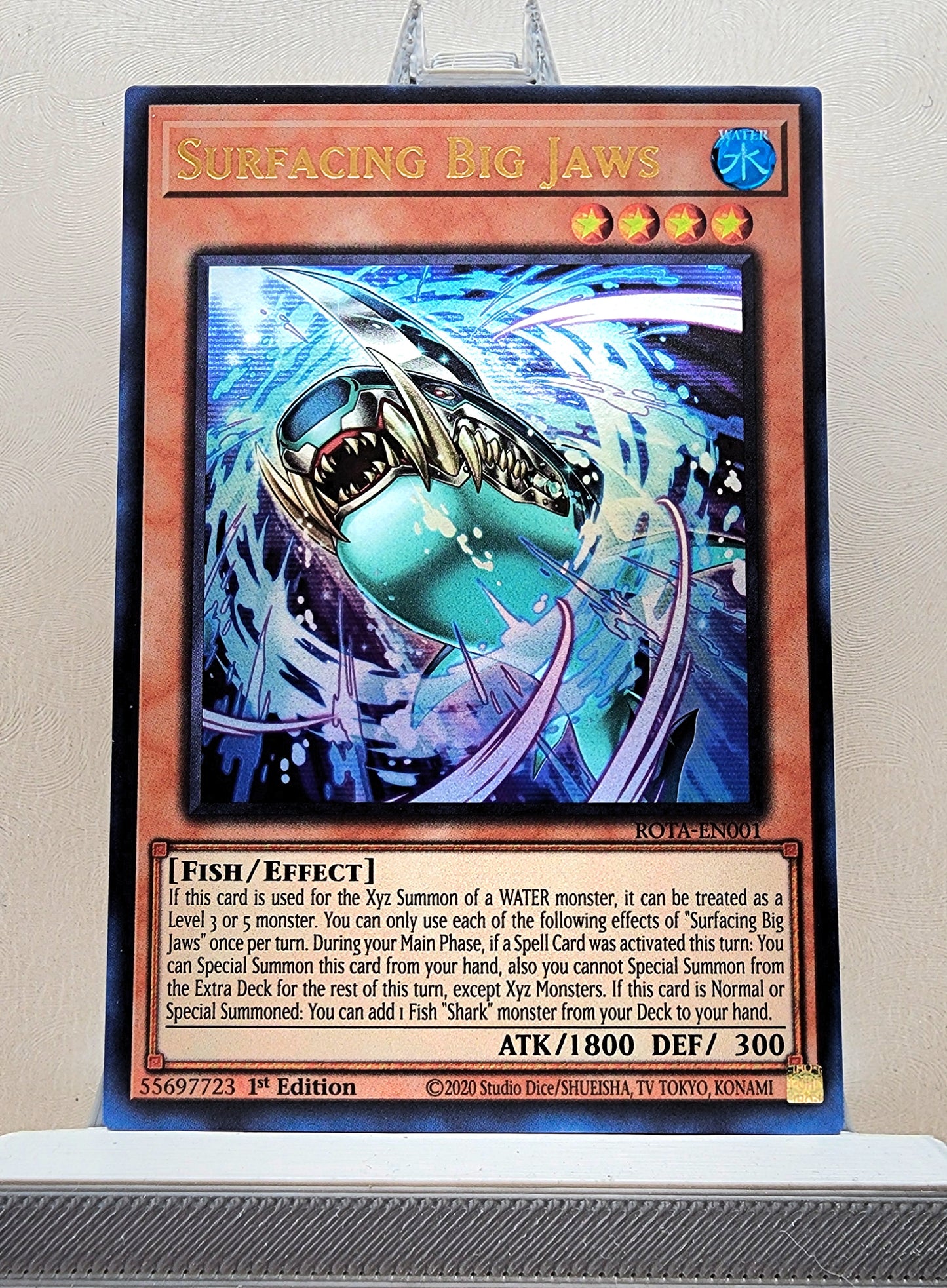 Yugioh! 1x Surfacing Big Jaws (ROTA - Ultra Rare) 1st Edition