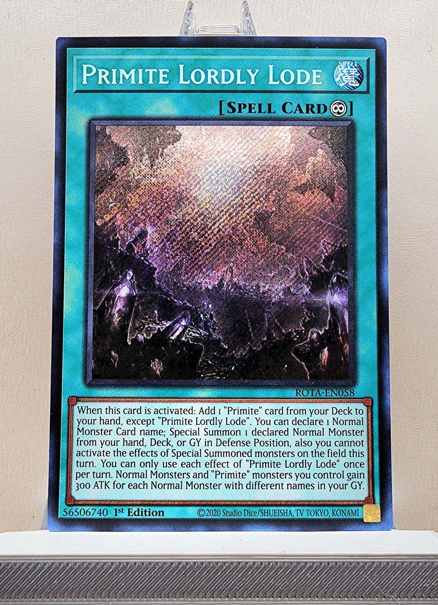 Yugioh! 1x Primite Lordly Lode (ROTA - Secret Rare) 1st Edition