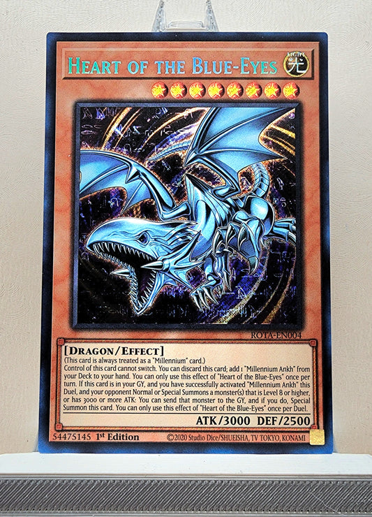 Yugioh! 1x Heart of the Blue-Eyes (ROTA - Secret Rare) 1st Edition