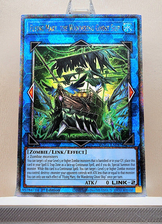 Yugioh! 1x Flying Mary, the Wandering Ghost Ship (ROTA - Quarter Century Secret Rare) 1st Edition