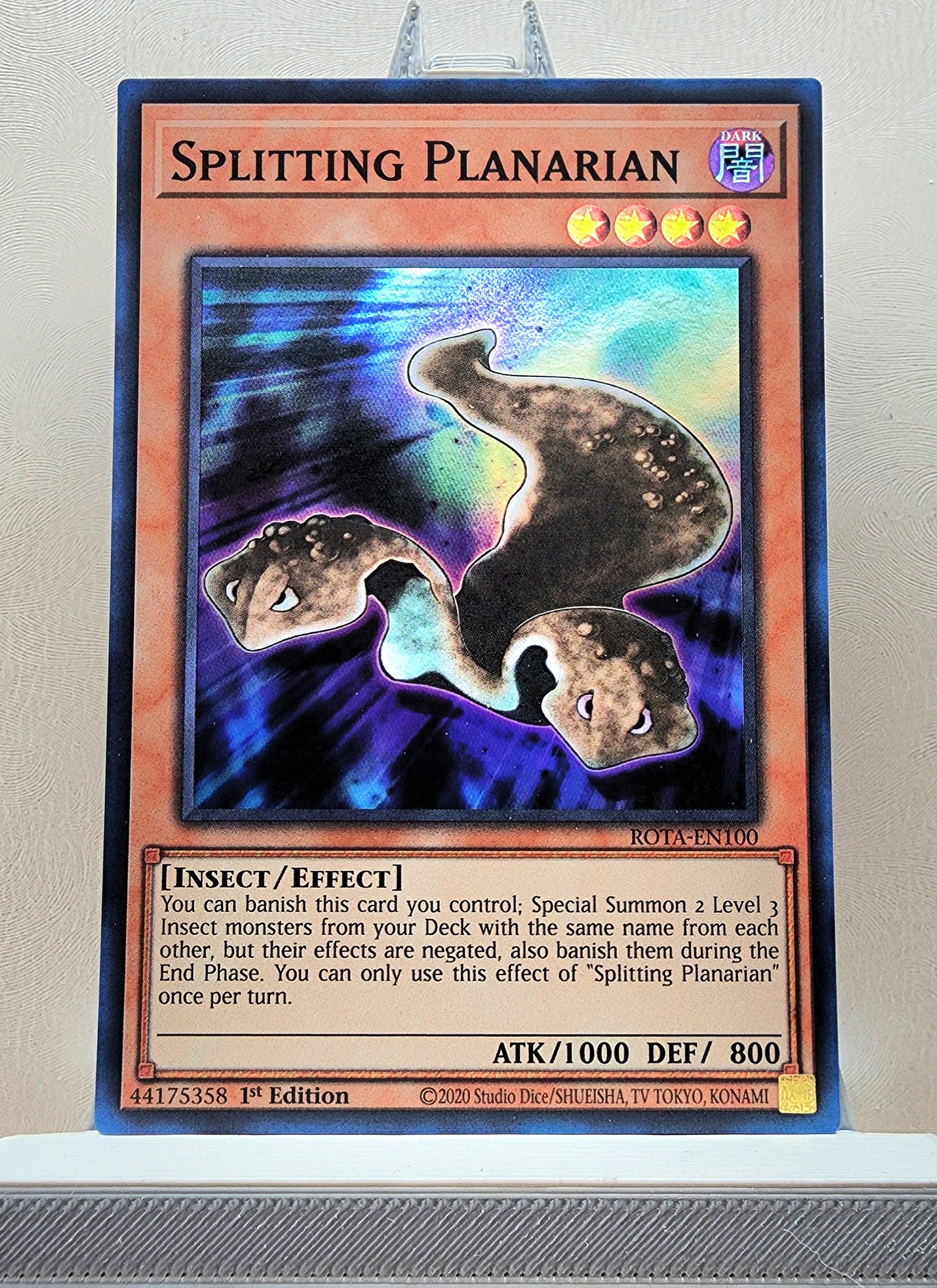 Yugioh! 1x Splitting Planarian (ROTA - Super Rare) 1st Edition