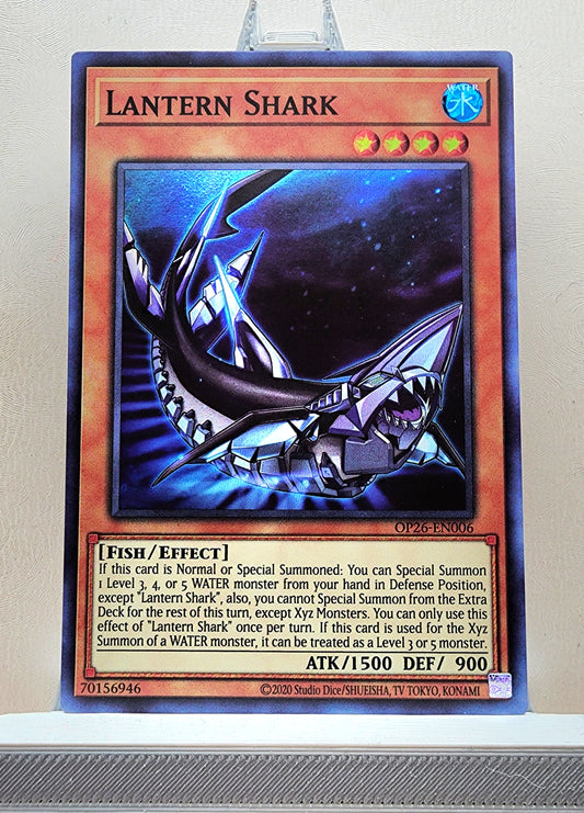 Yugioh! 1x Lantern Shark (OP26 - Super Rare) Unli Edition