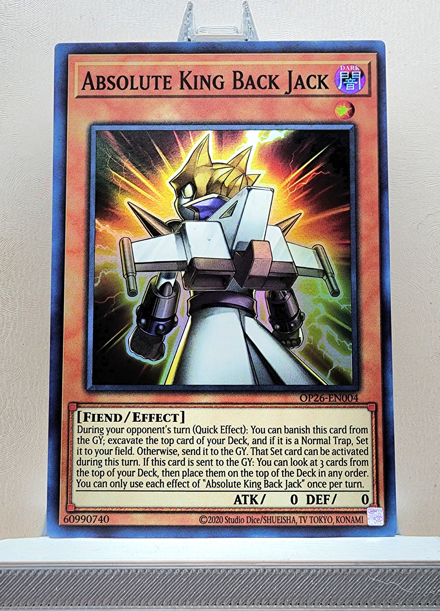 Yugioh! 1x Absolute King Back Jack (OP26 - Super Rare) Unli Edition