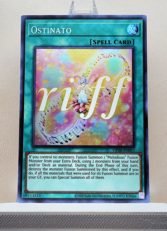 Yugioh! 1x Ostinato (OP26 - Super Rare) Unli Edition