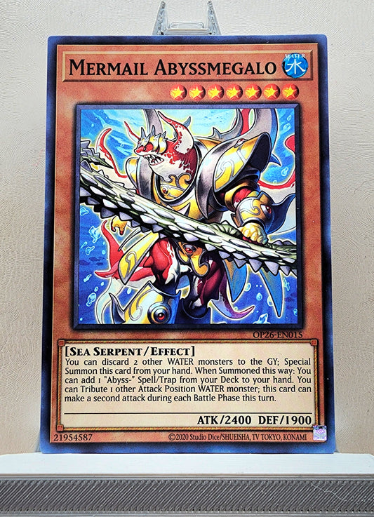 Yugioh! 1x Mermail Abyssmegalo (OP26 - Common) Unli Edition