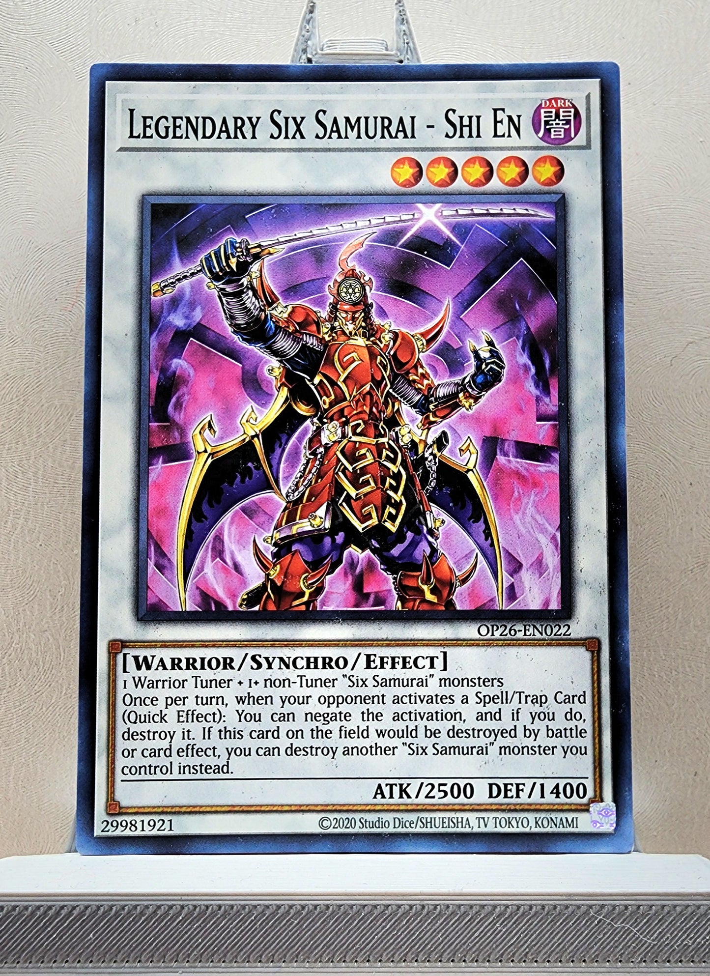 Yugioh! 1x Legendary Six Samurai - Shi En (OP26 - Common) Unli Edition