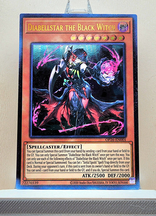 Yugioh! 1x Diabellstar the Black Witch (OP26 - Ultimate Rare) Unli Edition