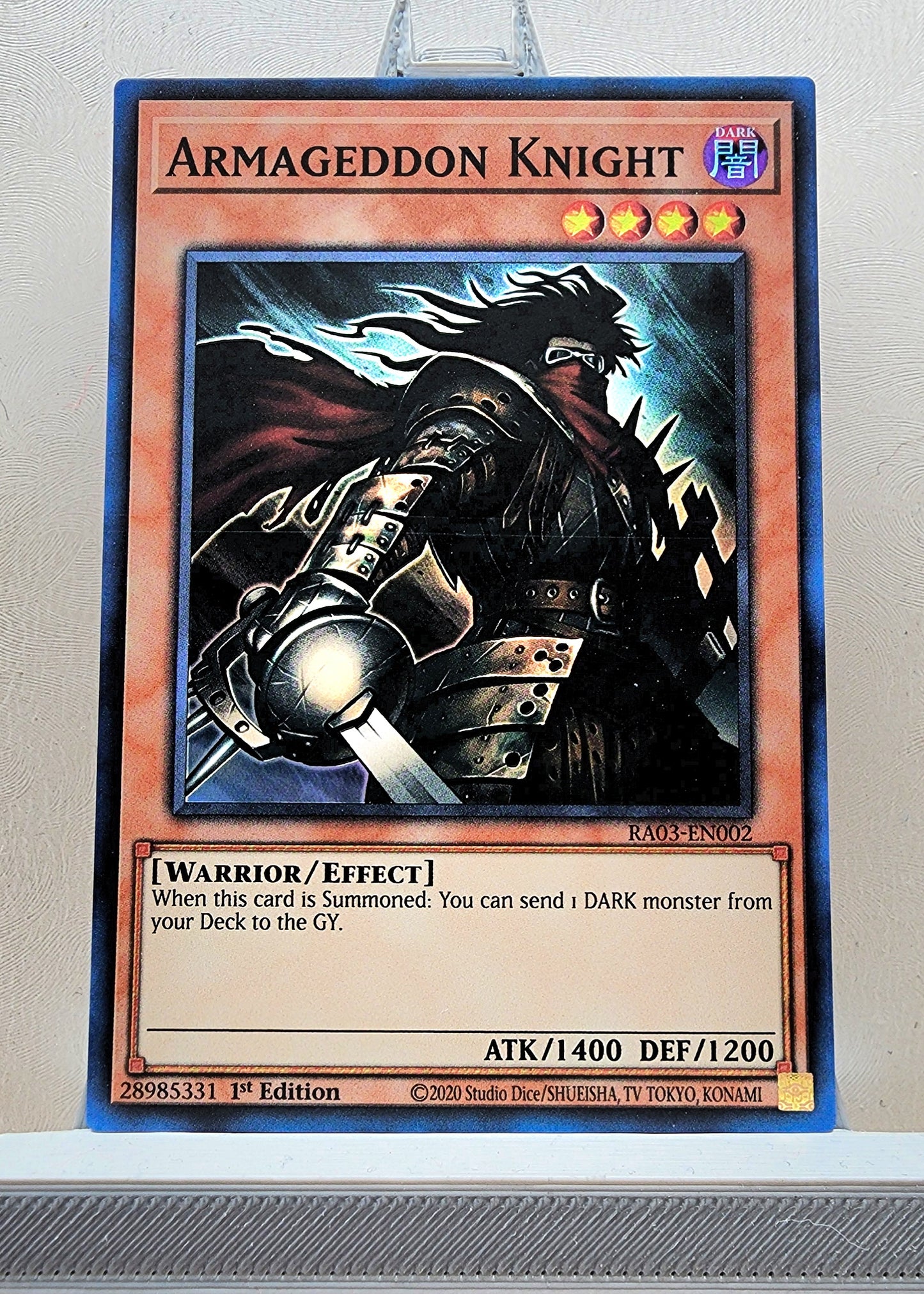 Yugioh! 1x Armageddon Knight (RA03 - Super Rare) 1st Edition