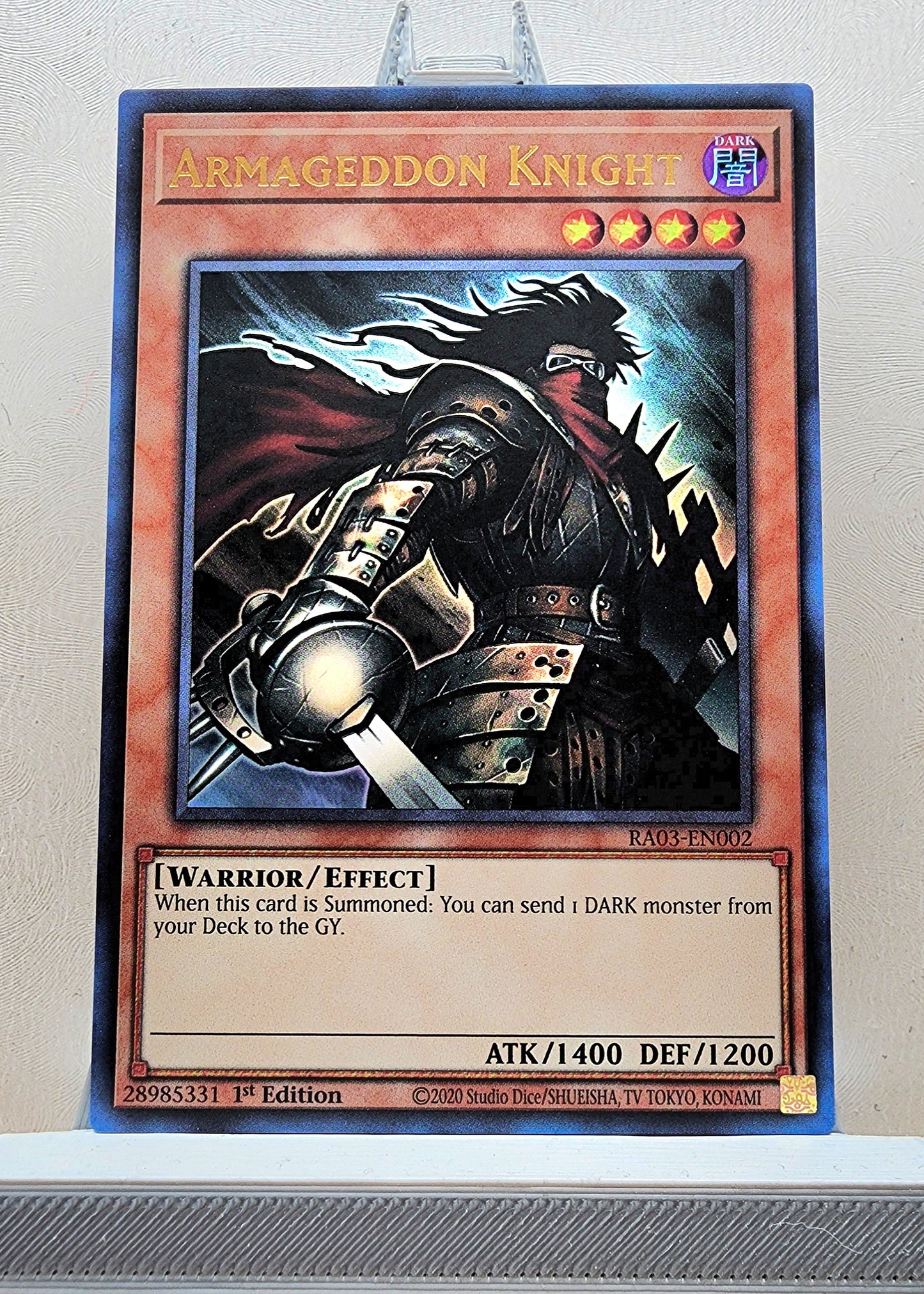 Yugioh! 1x Armageddon Knight (RA03 - Ultra Rare) 1st Edition