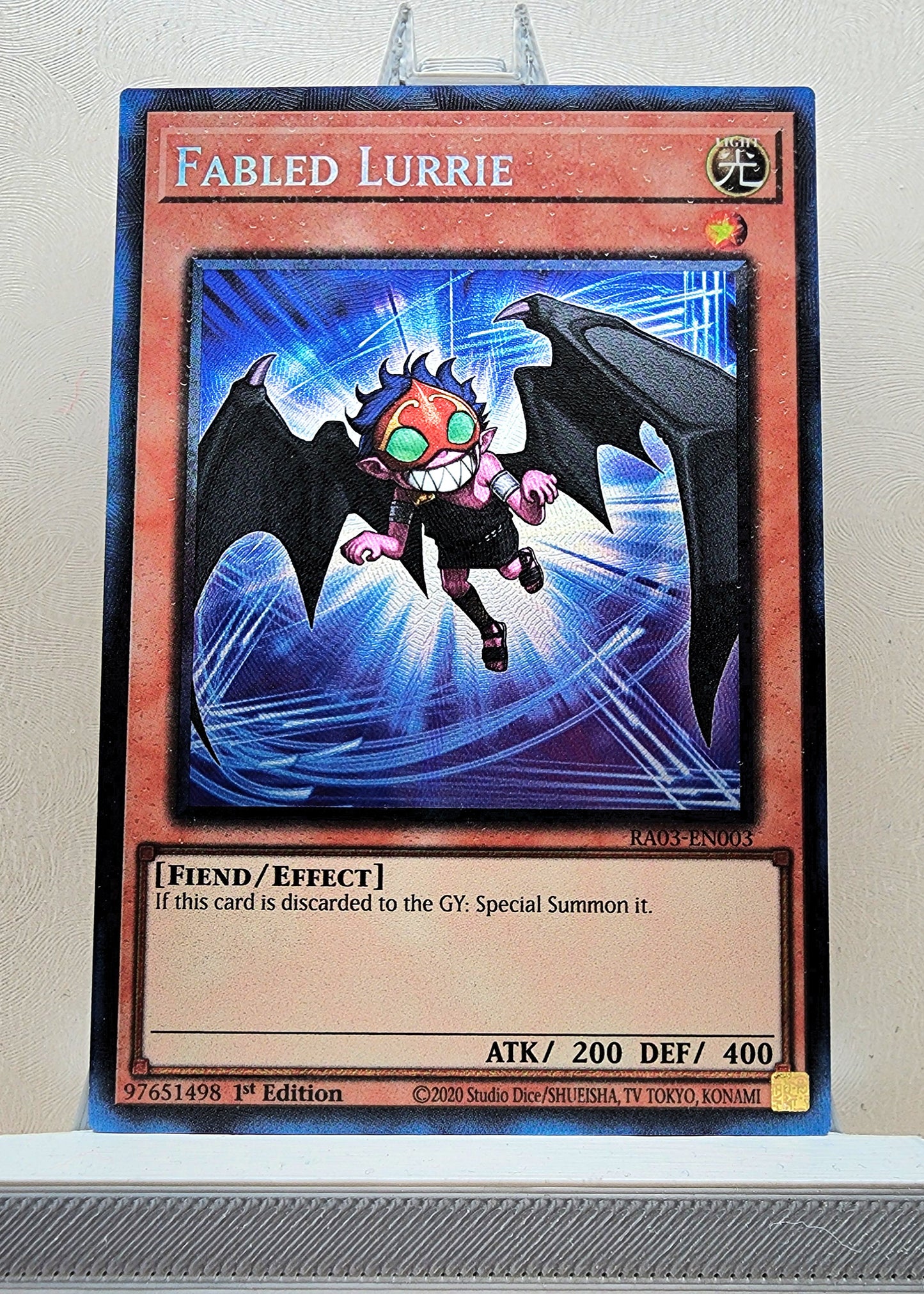 Yugioh! 1x Fabled Lurrie (RA03 - Prismatic Collectors Rare) 1st Edition