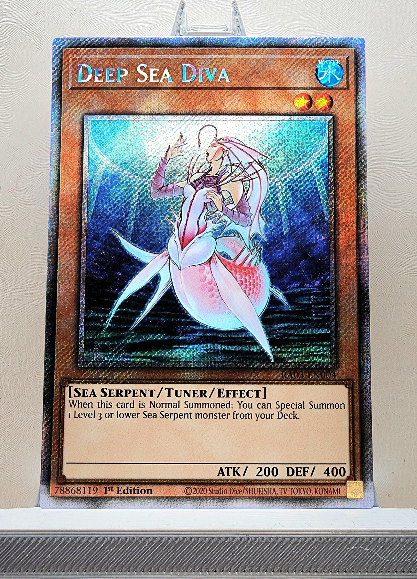 Yugioh! 1x Deep Sea Diva (RA03 - Platinum Secret Rare) 1st Edition