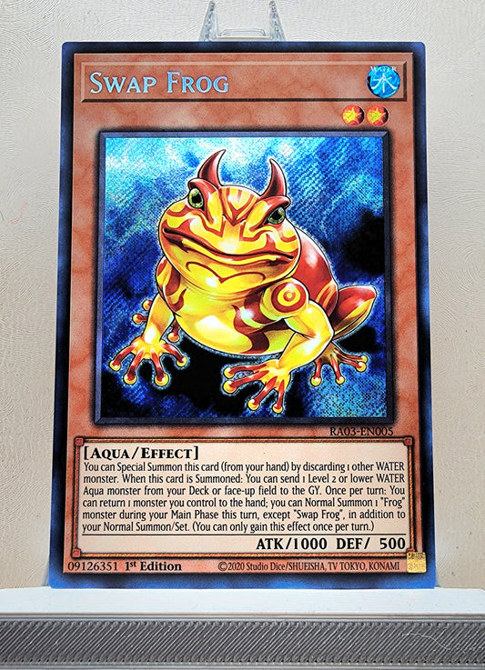 Yugioh! 1x Swap Frog (RA03 - Secret Rare) 1st Edition