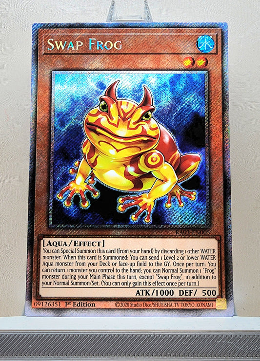 Yugioh! 1x Swap Frog (RA03 - Platinum Secret Rare) 1st Edition