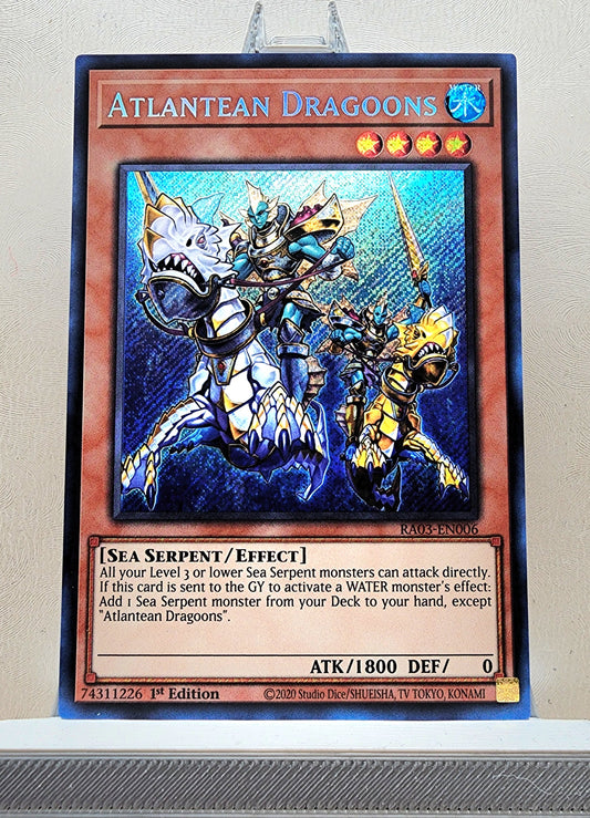 Yugioh! 1x Atlantean Dragoons (RA03 - Secret Rare) 1st Edition