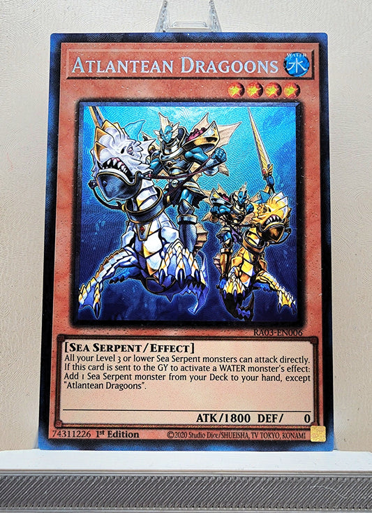 Yugioh! 1x Atlantean Dragoons (RA03 - Prismatic Collectors Rare) 1st Edition