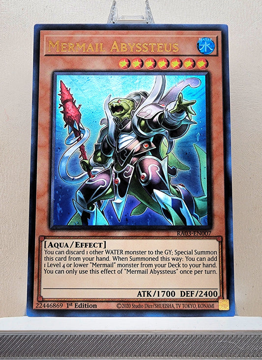 Yugioh! 1x Mermail Abyssteus (RA03 - Ultra Rare) 1st Edition