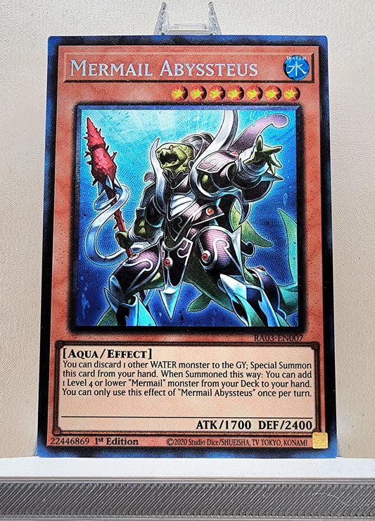 Yugioh! 1x Mermail Abyssteus (RA03 - Prismatic Collectors Rare) 1st Edition