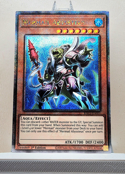 Yugioh! 1x Mermail Abyssteus (RA03 - Quarter Century Secret Rare) 1st Edition