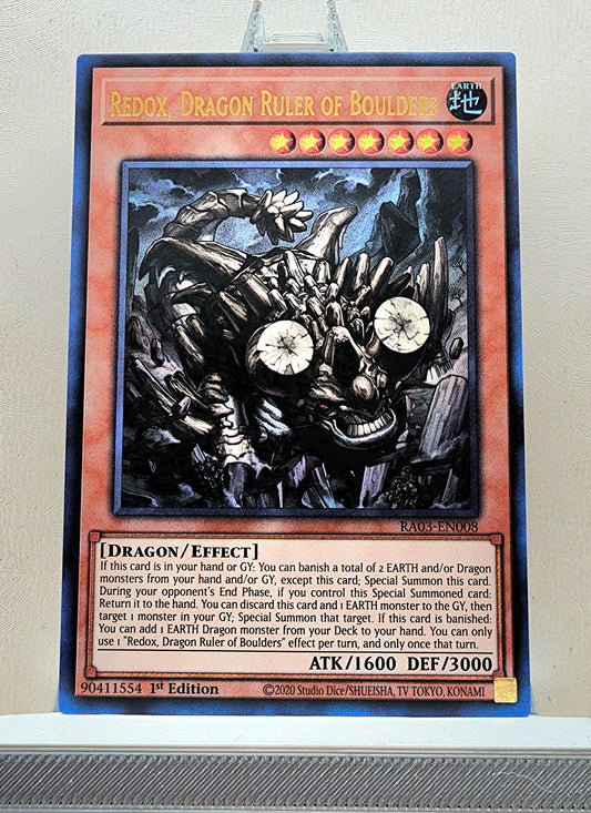 Yugioh! 1x Redox, Dragon Ruler of Boulders (RA03 - Ultra Rare) 1st Edition