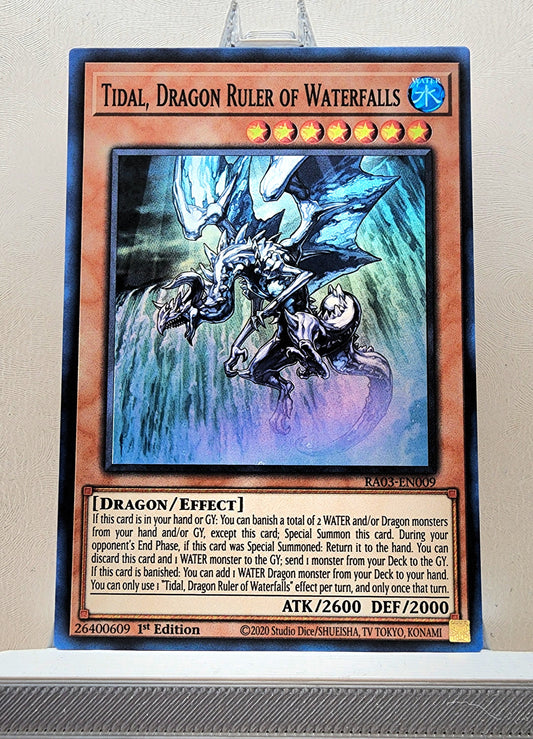 Yugioh! 1x Tidal, Dragon Ruler of Waterfalls (RA03 - Super Rare) 1st Edition