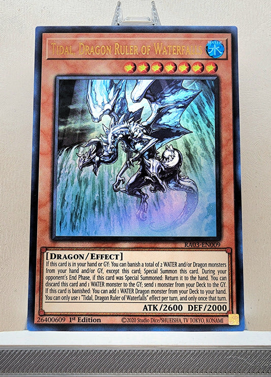 Yugioh! 1x Tidal, Dragon Ruler of Waterfalls (RA03 - Ultra Rare) 1st Edition