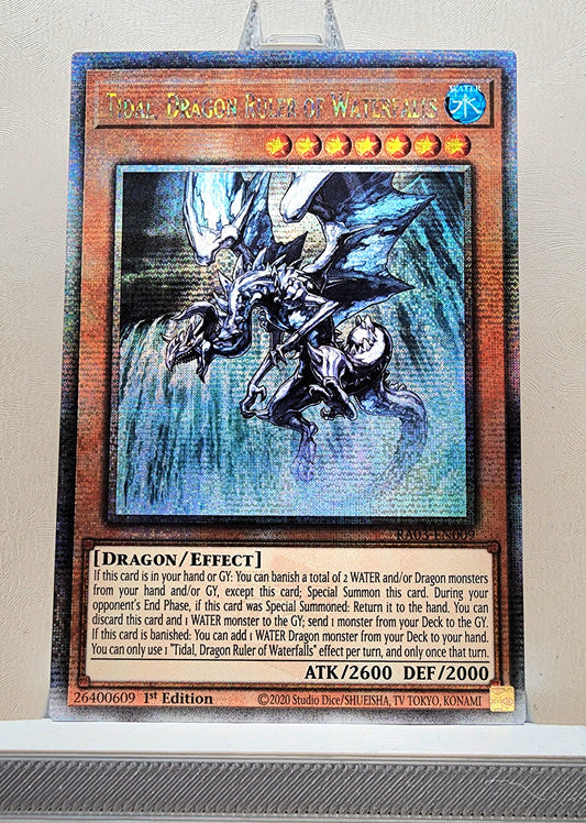 Yugioh! 1x Tidal, Dragon Ruler of Waterfalls (RA03 - Quarter Century Secret Rare) 1st Edition