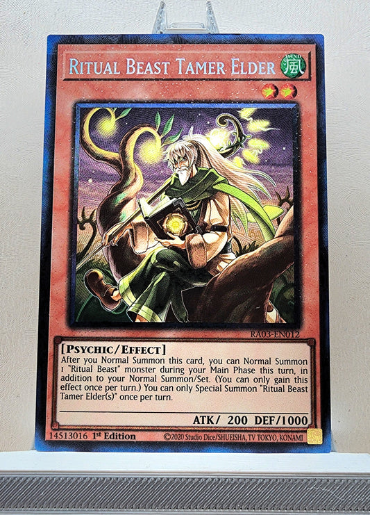 Yugioh! 1x Ritual Beast Tamer Elder (RA03 - Prismatic Collectors Rare) 1st Edition