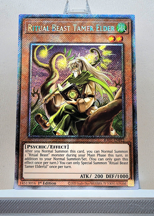 Yugioh! 1x Ritual Beast Tamer Elder (RA03 - Platinum Secret Rare) 1st Edition