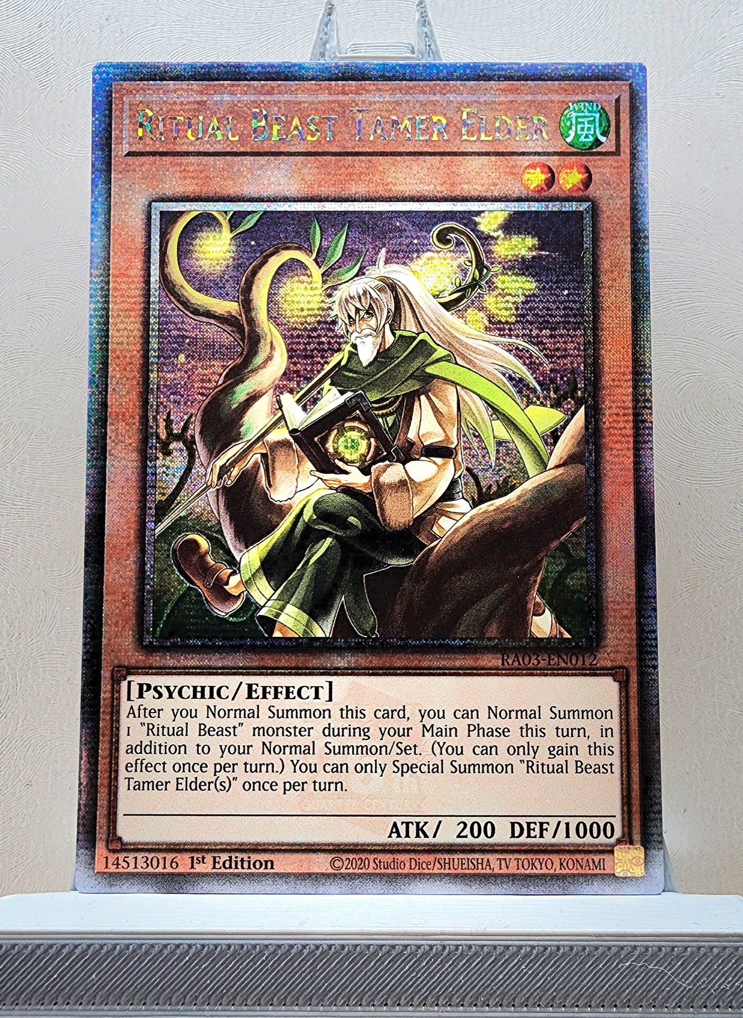 Yugioh! 1x Ritual Beast Tamer Elder (RA03 - Quarter Century Secret Rare) 1st Edition